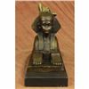 Image 2 : Egyptian Pyramid Famous Sphinx Creature Bronze Sculpture Mythological Art Statue