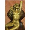 Image 3 : Egyptian Pyramid Famous Sphinx Creature Bronze Sculpture Mythological Art Statue