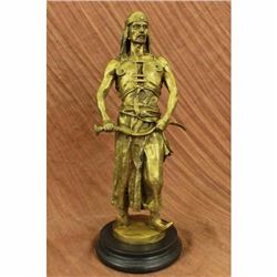 STUNNING BERGMAN HOT PAINTED AUSTRIAN VIENNA BRONZE ORIENTALIST ARAB WITH SWORD