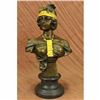 Image 4 : Art Nouveau Gold Patina Two Tone Beautiful Woman Bronze Sculpture Statue Figure