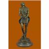 Image 1 : Handmade Bronze Sculpture God Apollo Nude Young Man Hunter Bow  Arrow Figurine