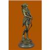 Image 4 : Handmade Bronze Sculpture God Apollo Nude Young Man Hunter Bow  Arrow Figurine