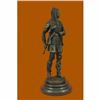 Image 2 : Hot Cast Bronze Medieval European Soldier w/ Dagger Statue Sculpture Figurine