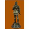Image 3 : Hot Cast Bronze Medieval European Soldier w/ Dagger Statue Sculpture Figurine