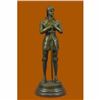 Image 1 : Bronze Sculpture Knight with Armor Bronze Masterpiece Figurine Figure Statue Art