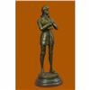 Image 3 : Bronze Sculpture Knight with Armor Bronze Masterpiece Figurine Figure Statue Art
