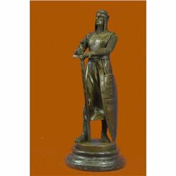 Bronze Sculpture Roman/Greek Soldier with Sword Made by Lost Wax Method Statue