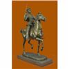 Image 1 : Handcrafted Detailed Roman Warrior on Horse by Fremiet Bronze Sculpture Statue