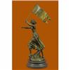 Image 3 : ROMAN CATHOLIC SAINT JOAN OF ARC Standing W/ Flag Sculpture Statue Bronze Figure