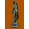 Image 1 : Signed Pizarro Roman Legion Soldier Bronze Sculpture Marble Base Figurine Figure