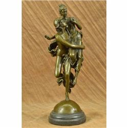 Rendition of Hermes Flying Mercury and Pandora Bronze Sculpture Statue Figurine