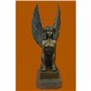 Image 1 : Signed Original Aldo Vitaleh Nude Sphinx Bronze Sculpture Marble Base Figurine