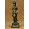 Image 1 : Signed Cesar Ceribelli Les Roses Classy Society Lady with Rose Bronze Sculpture