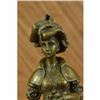 Image 5 : Signed Cesar Ceribelli Les Roses Classy Society Lady with Rose Bronze Sculpture