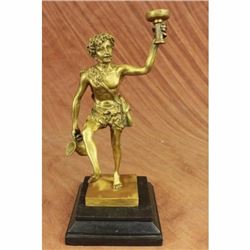 Sensual Nude Male Dionysus Bacchus Boy Wine God Grapes Ecstasy Art Bronze Statue