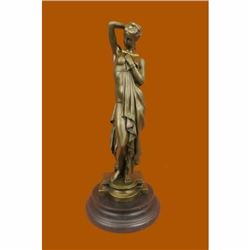 Phryne Model by Swiss Artist Pradier Bronze Sculpture Marble Statue Figure Decor