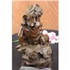 Image 5 : An Innocent Nude Toddler With Her Blanket  Duck Bronze Sculpture Statue Figure