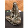 Image 5 : Signed Original Native American Wise Elder Bronze Statue