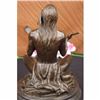 Image 4 : BRONZE SCULPTURE NATIVE AMERICAN CHANTING