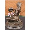Image 5 : BRONZE SCULPTURE NATIVE AMERICAN CHANTING