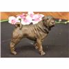 Image 1 : Signed Original Milo English Bull Dog Bronze Sculpture Animal Pet Figurine Decor
