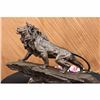 Image 1 : Lion Bronze Statue Signed by Barye