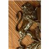 Image 4 : Signed Canova Traditional Crest Power Behind Shield Bronze Art Deco Sculpture