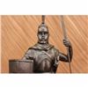 Image 3 : Bronze Sculpture Roman Warrior with Armor Bronze Sculpture Statue Figurine Deco