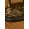 Image 6 : Solid Bronze Sculpture of a Bull Marble Base Abstract Art Deco Figurine Figure