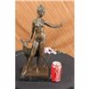 Image 2 : Signed Lange Artemis the Hellenic Goddess of Hunt Bronze Sculpture Statue