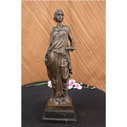 Signed Original Dino Decarlo Greek Philospher Bronze Sculpture Art Nouveau Deco