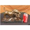 Image 2 : Signed Truffot Abstract Modern Art Bull Bronze Sculpture Marble Base Figurine