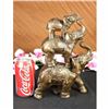 Image 2 : Sign Bologna Abstract 3 Elephants Family Bronze Statue Sculpture Wild Animal