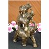 Image 3 : Sign Bologna Abstract 3 Elephants Family Bronze Statue Sculpture Wild Animal