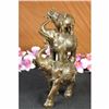Image 4 : Sign Bologna Abstract 3 Elephants Family Bronze Statue Sculpture Wild Animal