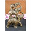 Image 5 : Sign Bologna Abstract 3 Elephants Family Bronze Statue Sculpture Wild Animal