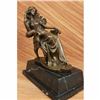 Image 3 : SIGNED ORIGINAL BRONZE SCULPTURE RARE ART DECO STATUE ON MARBLE BASE FIGURINE