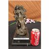 Image 2 : Signed Original Milo Victorian Beauty Sitting Bronze Sculpture Marble Figurine