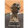 Image 5 : Signed Original Milo Victorian Beauty Sitting Bronze Sculpture Marble Figurine
