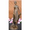Image 2 : Young Flapper Art Deco Bronze Marble Statue by Milo Figurine Sculpture