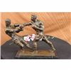Image 1 : Muhammad Ali and Sonny Liston Second Round Fight Boxing Boxer Bronze Sculpture