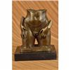 Image 1 : Collector Edition Abstract Nude Female Torso title No Mans Land Bronze Figurine