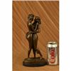 Image 2 : Signed Collector Edition Two Lesbian Lover Kissing Bronze Sculpture Statue Decor