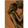 Image 5 : Signed Collector Edition Two Lesbian Lover Kissing Bronze Sculpture Statue Decor