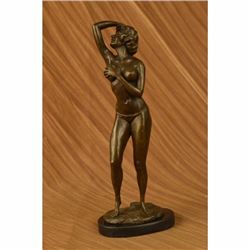 Bronze Sculpture Highly Detailed Nude Stripper By Delore Erotic Art Figurine NR