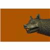 Image 4 : Handcrafted 30 LBS Romulus Bronze Sculpture With Rose Marble Base Figurine Decor