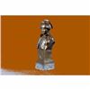 Image 4 : CLASSIC NAPOLEON BONAPARTE BRONZE BUST SCULPTURE GREEN MARBLE BASE FIGURINE GIFT