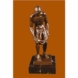 Collector Edition Nude Male Sculpture Men Statue Bronze Gay Male Art Marble Base