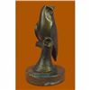 Image 4 : Vienna Bronze Modern Miniature Abstract Owl Bronze Sculpture Statue