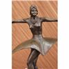 Image 1 : Bronze Sculpture Symmetrical European Dancer Designed by Chiparus Marble Figure